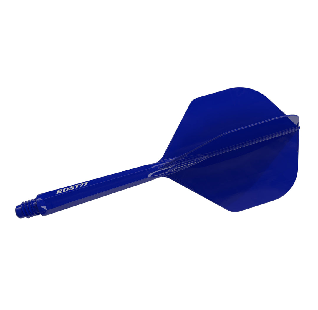 Cuesoul Rost77 Integrated Dart Shaft And Flight Small Standard — blue integrated flight and shaft