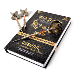 Cuesoul Scorpion Steel Tip Darts 90% Tungsten — darts and presentation box