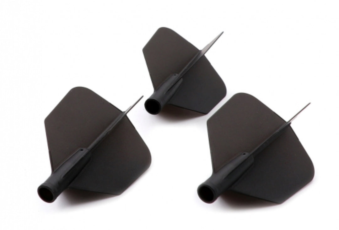 Cuesoul Tero AK4 Dart Flights - Big Wing Black