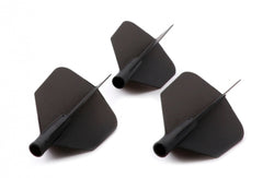 Cuesoul Tero AK4 Dart Flights - Big Wing Black
