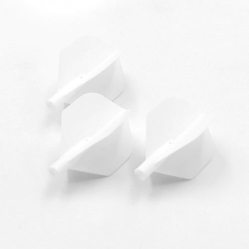 Cuesoul Tero AK4 Dart Flights Standard — three white flights