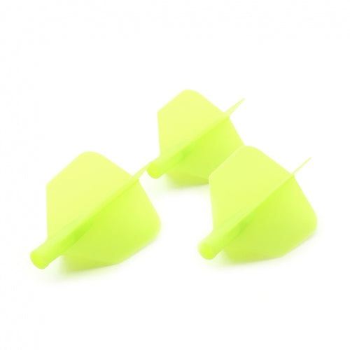 Cuesoul Tero AK4 Dart Flights Standard — three yellow flights