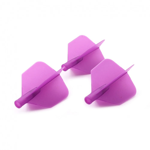 Cuesoul Tero AK4 Dart Flights Standard — three purple flights