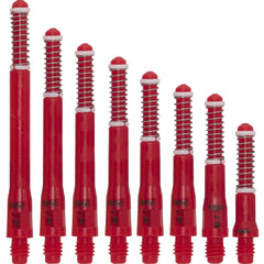 Cuesoul Tero Ak7 Dart Shafts Standard — red shafts in different lengths