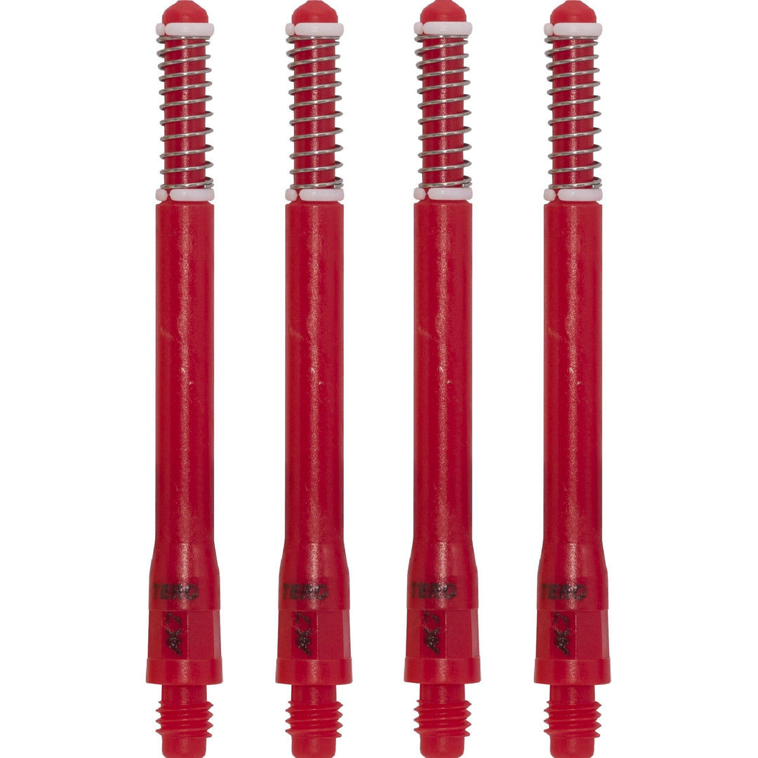 Cuesoul Tero Ak7 Dart Shafts Standard — three red shafts