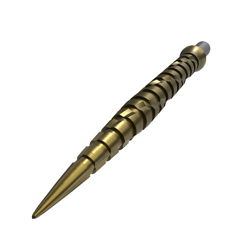 Cuesoul Touch Point II Slash Cut Rings gold steel dart point