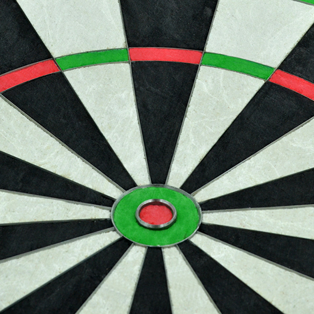 Cuesoul Tournamental Bristle Sisal Dartboard Set With 2 — bullseye close-up
