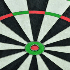 Cuesoul Tournamental Bristle Sisal Dartboard Set With 2 — bullseye close-up