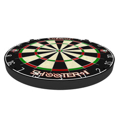 Cuesoul Tournamental Bristle Sisal Dartboard Set With 2 — dartboard, angled view