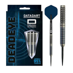 Datadart Deadeye Steel Tip Darts 95% Tungsten — dart, barrel detail and packaging