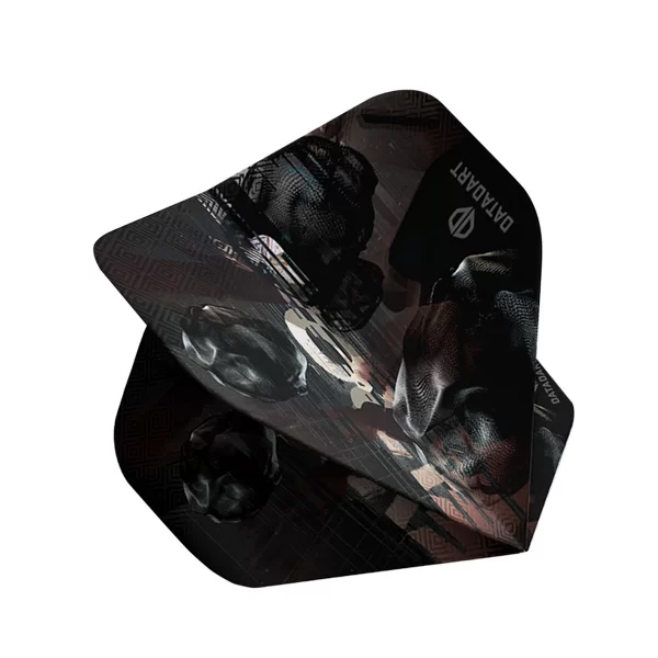 Datadart Eiros Dart Flight 100 Micron — flight design, angled view
