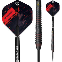 Datadart NYX Steel Tip Darts 90% Tungsten — dart, barrels and grip detail