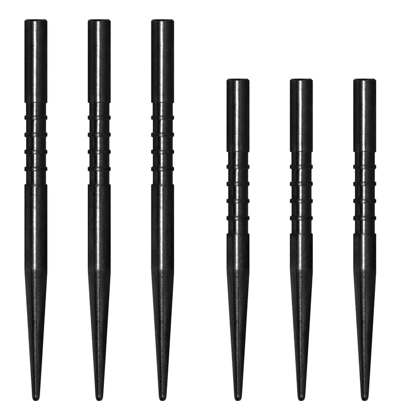 Datadart Shark Steel Tip Points — black points in different lengths