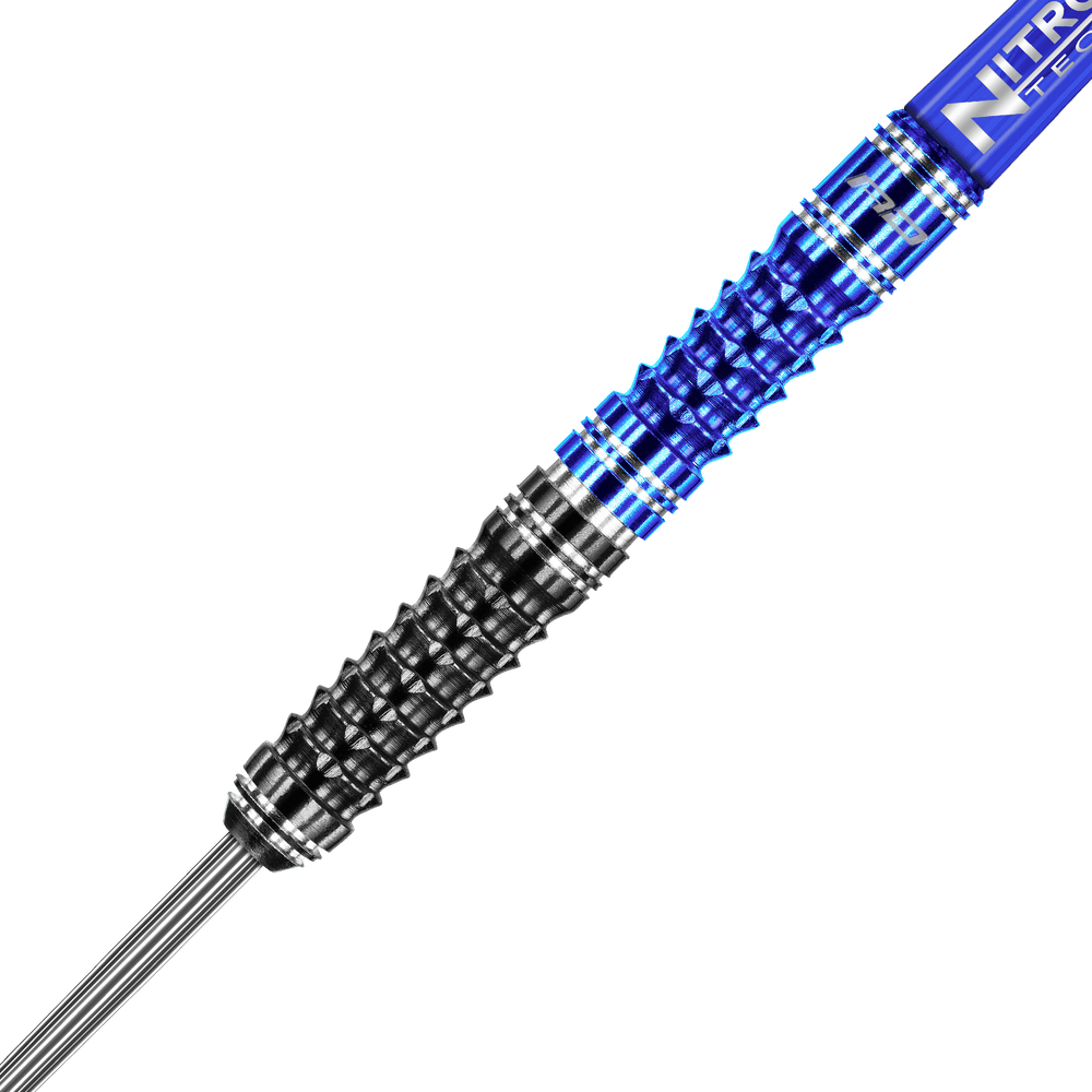 Red Dragon Delta V2 Steel Tip Darts 90% Tungsten — barrel and grip close-up