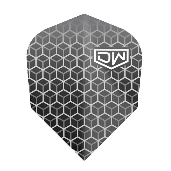 DW Darts Avenger 02 Dart Flights Standard No.6 — grey flight design
