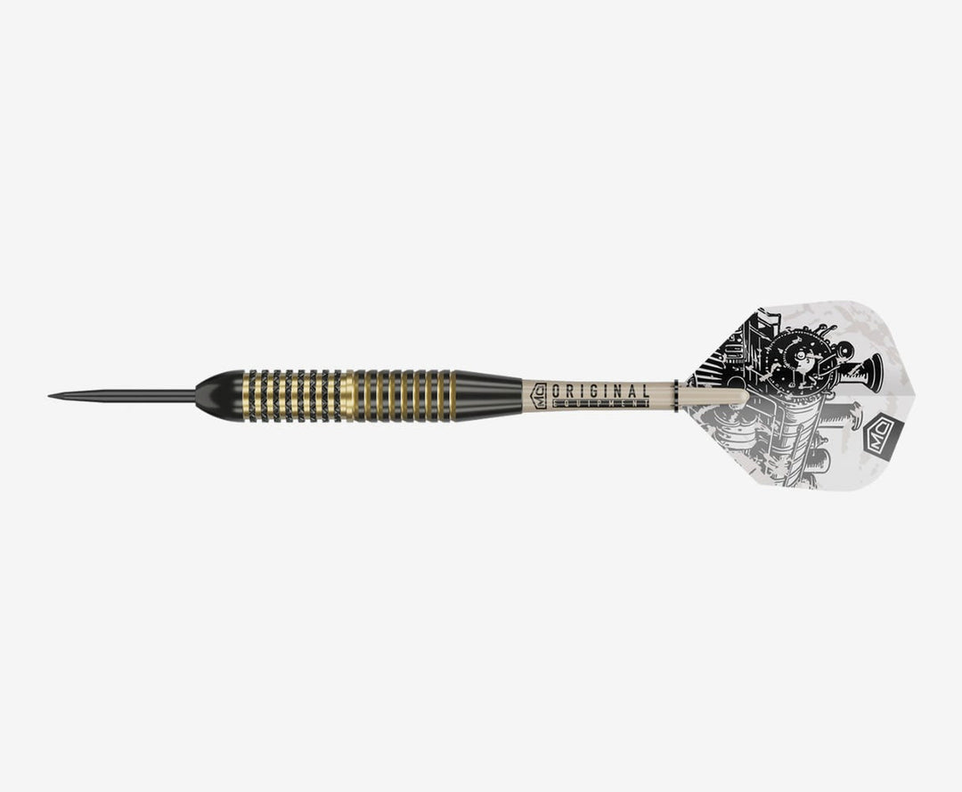 DW Darts Iron Horse Brass — assembled dart