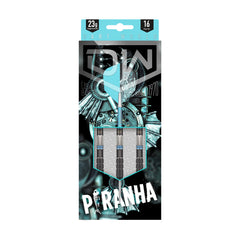 DW Darts Piranha 01 Steel Tip Darts 90% Tungsten — retail packaging