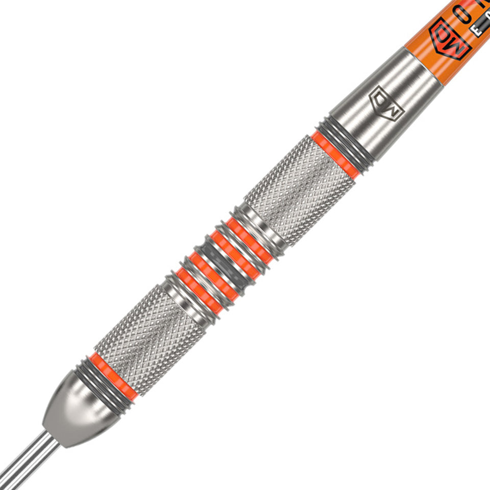 DW Darts Sedona 01 Steel Tip Darts 80% Tungsten — barrel and grip close-up