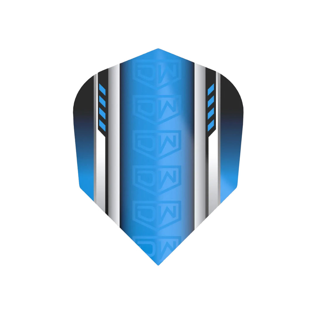 DW Darts Aviator Dart Flights Standard No.6 — blue flight design