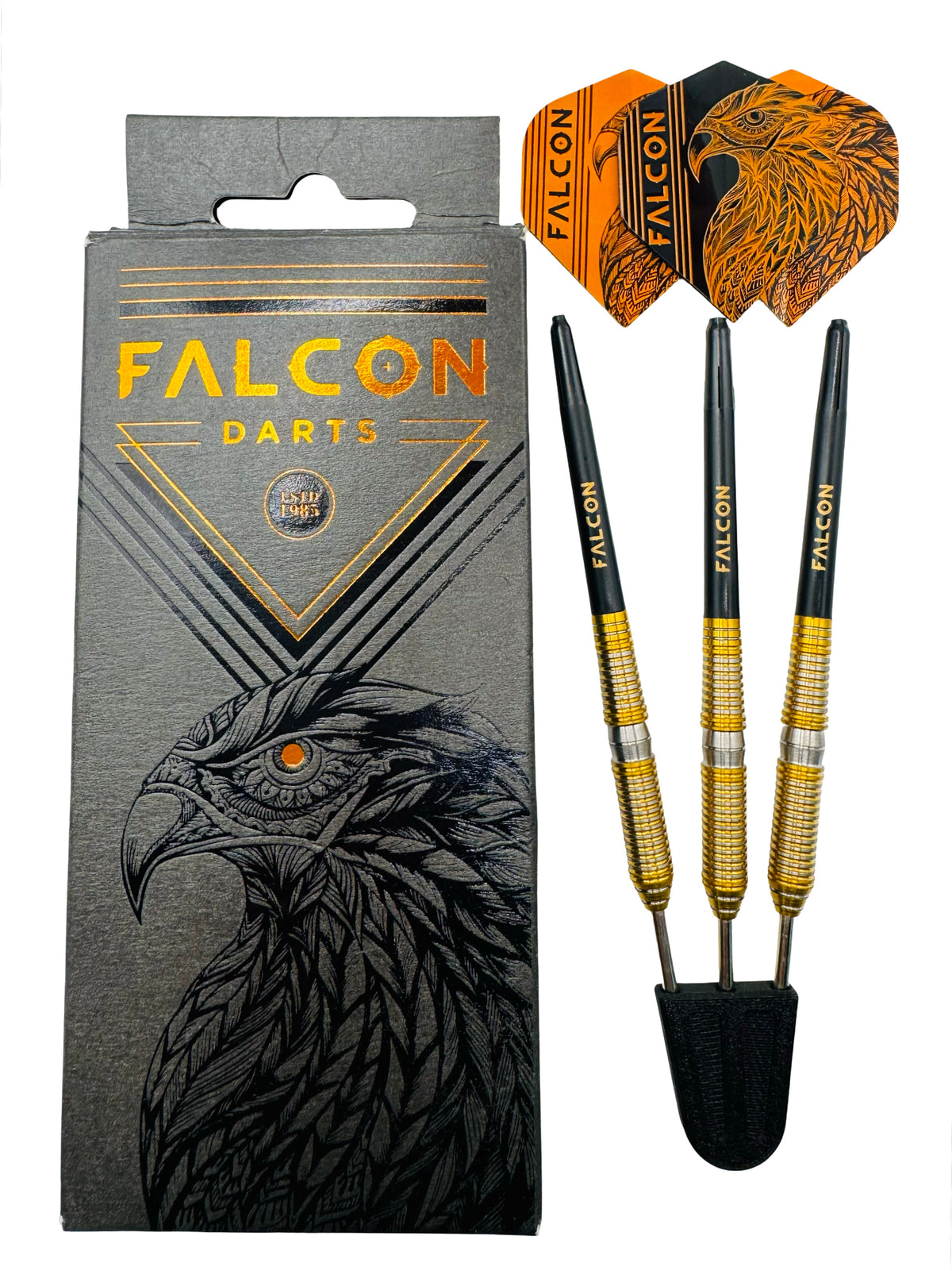 Falcon 20 90% Tungsten Darts - Used / Trade-In — three barrel close-ups