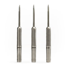 Trinidad Fidel Type 2 Steel Tip Darts – 90% Tungsten – manufacturer photograph of three barrels