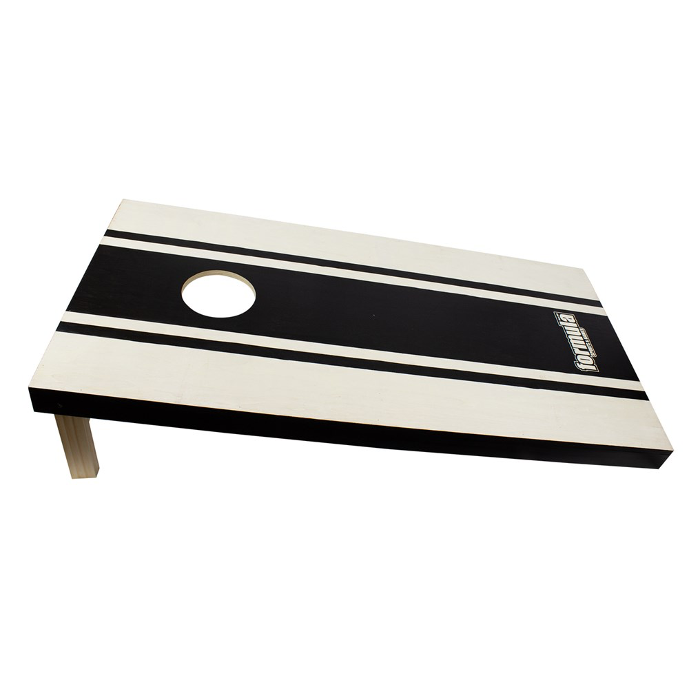 Formula Competition Size Cornhole Board — cornhole board, angled view