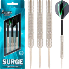 Formula Surge Steel Tip Darts 70% Tungsten — set contents and packaging
