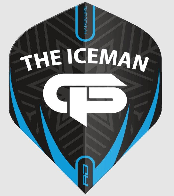 Red Dragon Gerwyn Price Hardcore Logo Dart Flights — flight design, front view