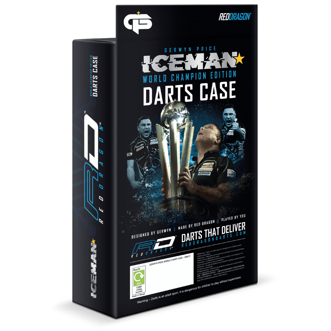Red Dragon Gerwyn Price "Iceman" Darts Case — packaging, rear view
