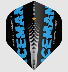 Red Dragon Gerwyn Price 'Iceman' World Champion Edition Flights — flight design, front view