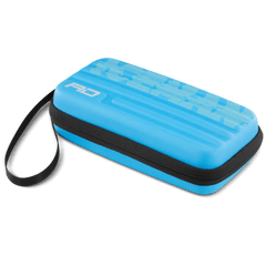Red Dragon Monza dart case — closed blue case