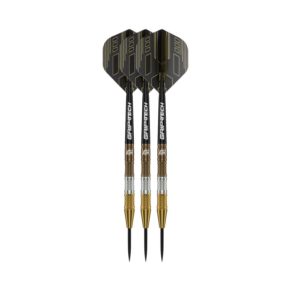 Ceremony Steel Tip Darts - 90% Tungsten — three barrel close-ups