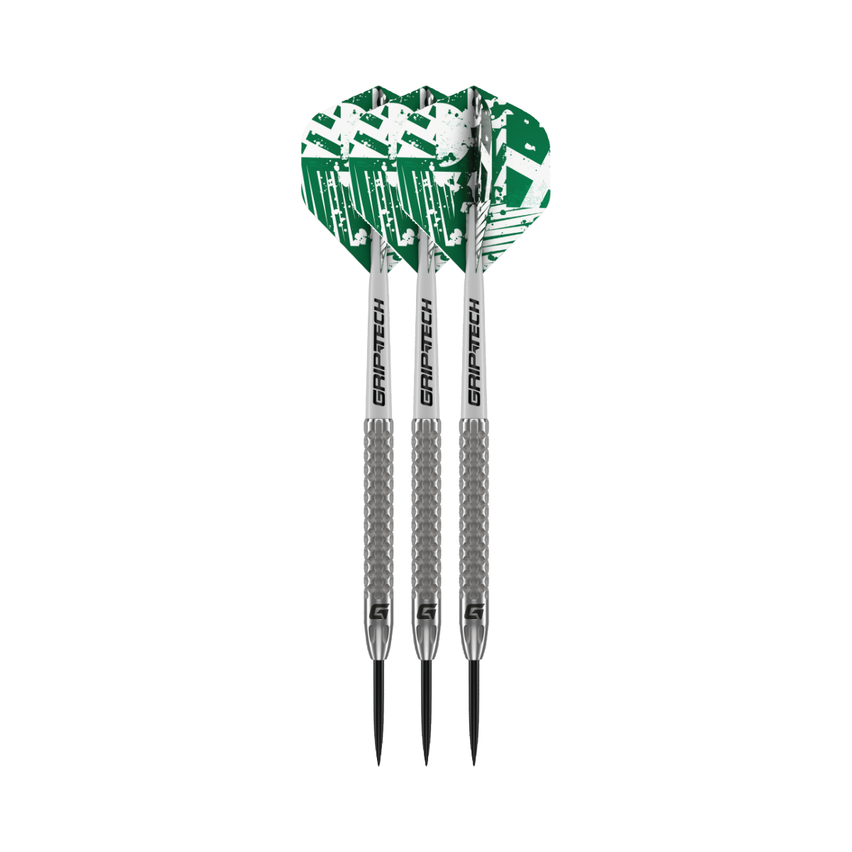 Fairway v1 Steel Tip Darts - 90% Tungsten — three barrel close-ups