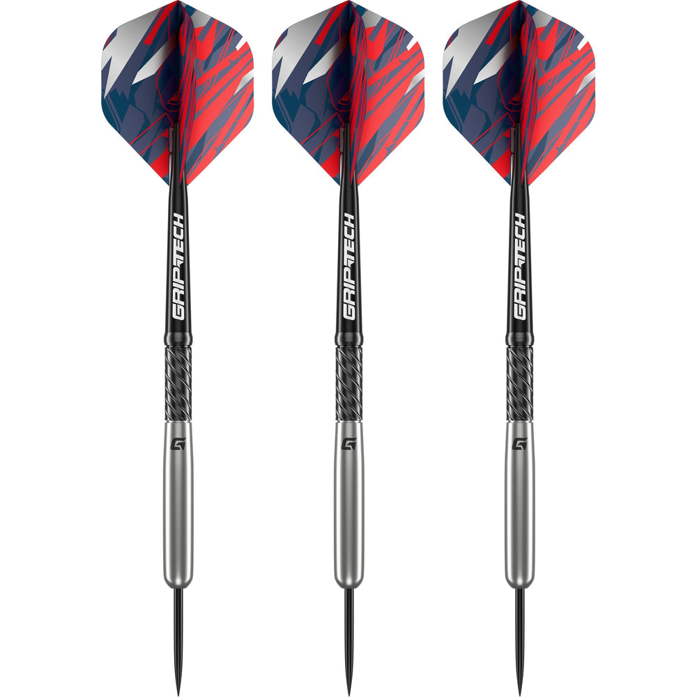 GOAT Homerun 90% tungsten steel tip darts angled view