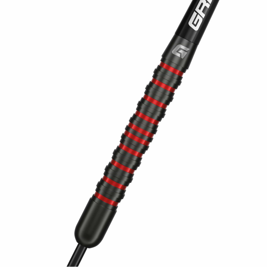 GOAT Podium black and red 80% tungsten steel tip darts barrel detail