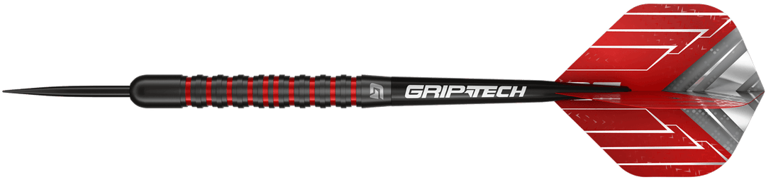 GOAT Podium black and red 80% tungsten steel tip darts additional weight view