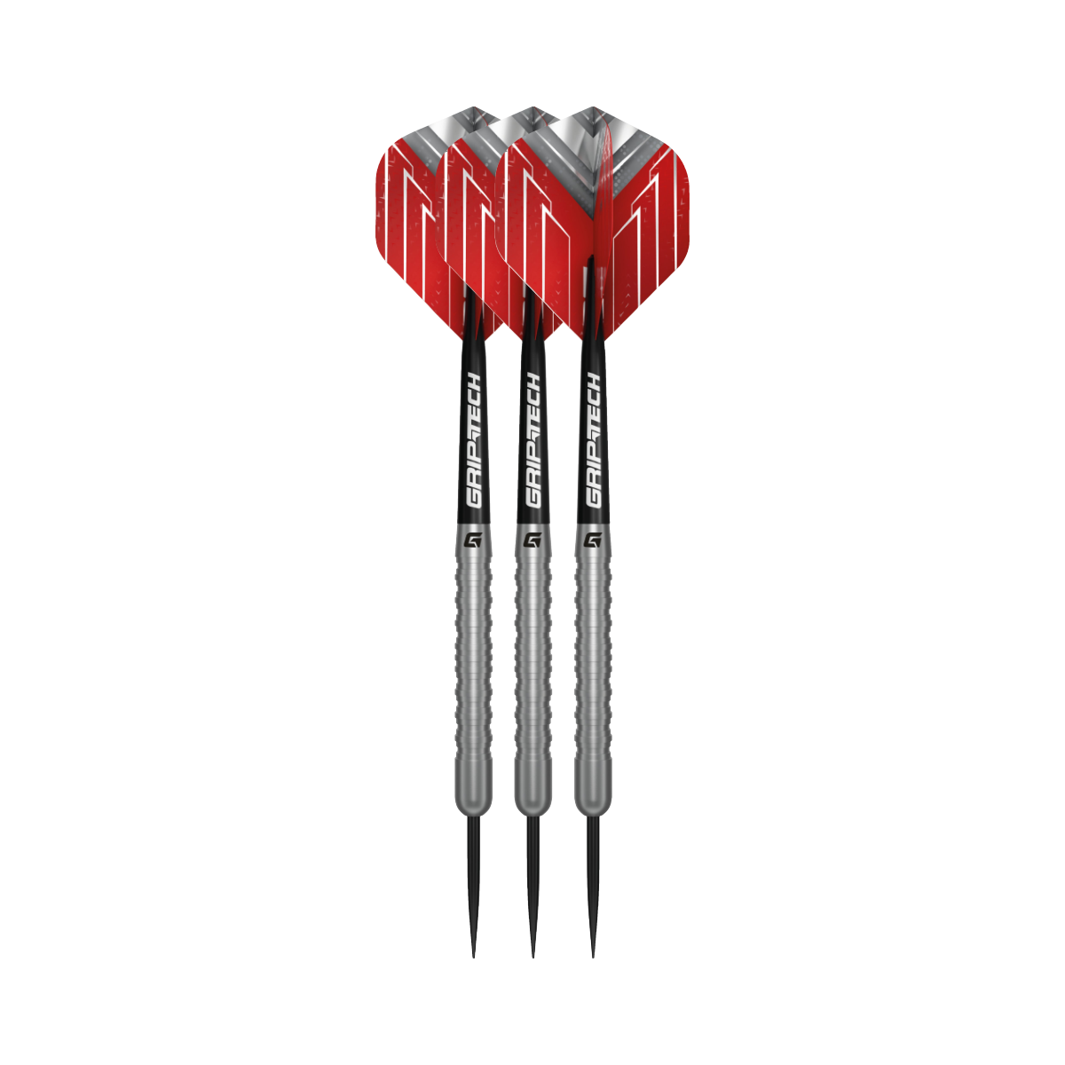 Podium Steel Tip Darts - 80% Tungsten — three barrel close-ups