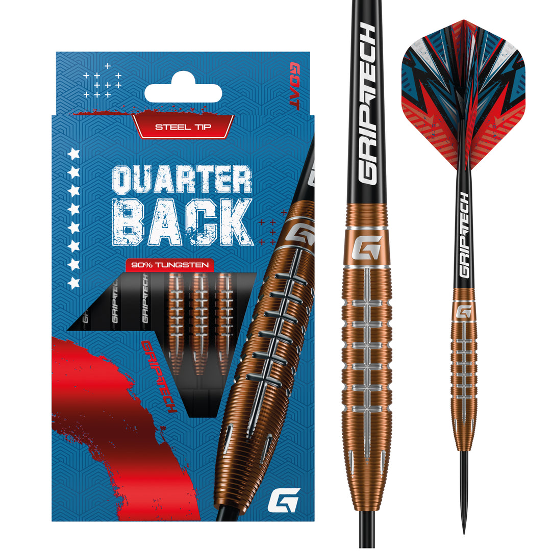 Goat Quarterback v2 Steel Tip Darts - 95% Tungsten 24g