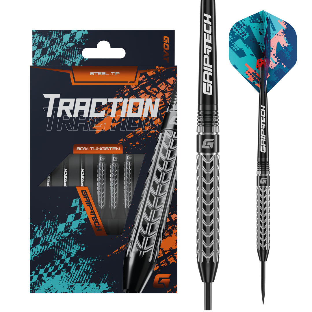 Goat Traction Steel Tip Darts - 80% Tungsten 22g