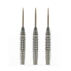 Trinidad Gonzalez Type 6 Steel Tip Darts – 90% Tungsten – manufacturer photograph of three barrels
