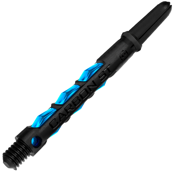 Harrows Carbon St Shafts — light blue shaft close-up