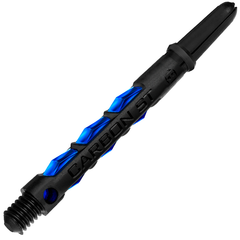 Harrows Carbon St Shafts — blue shaft close-up