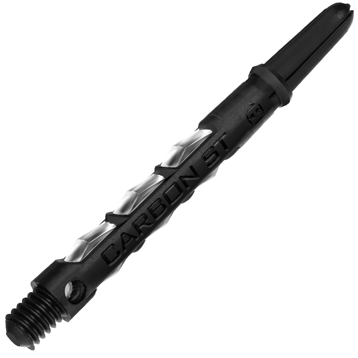 Harrows Carbon St Shafts — silver shaft close-up