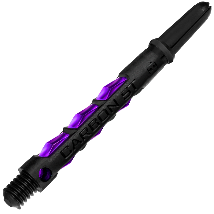 Harrows Carbon St Shafts — purple shaft close-up