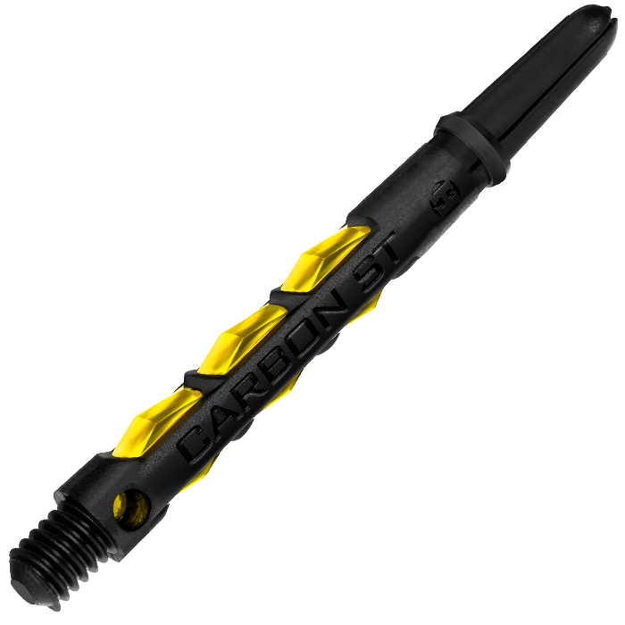Harrows Carbon St Shafts — yellow shaft close-up