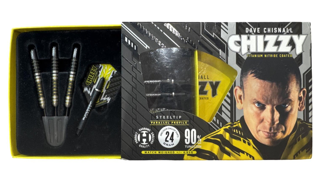 Harrows Dave Chrisnall Chizzy 90% Tungsten Darts 24g trade-in