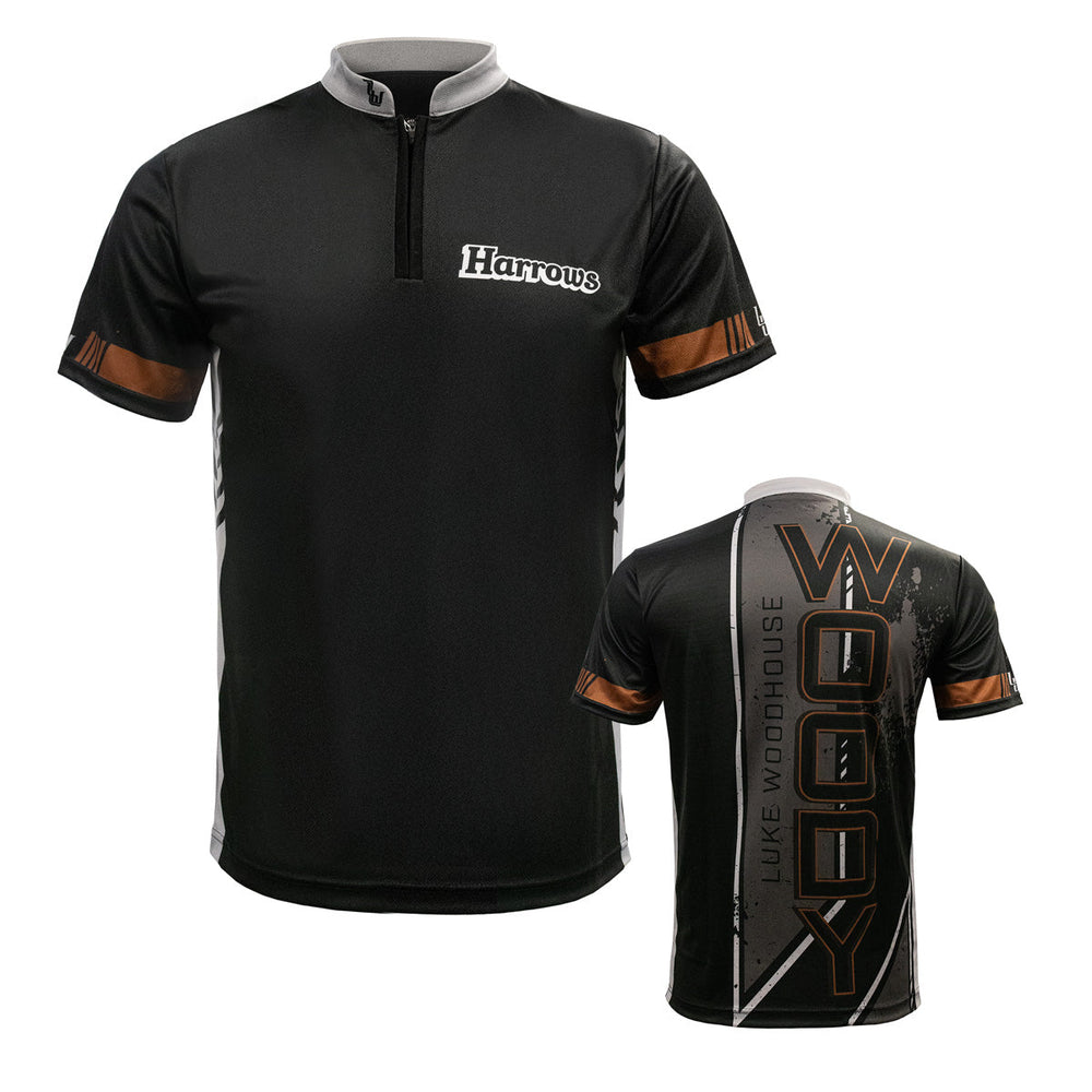 Harrows Luke Woodhouse Player Shirt — shirt, front and back views