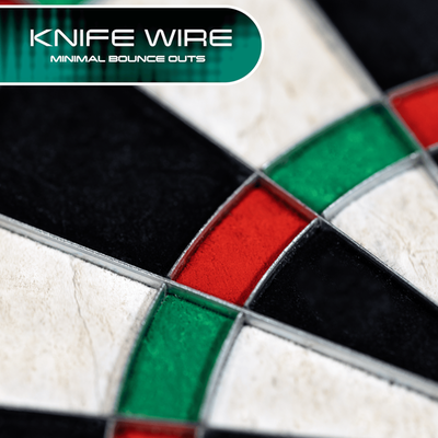 Harrows Quadro 240 Dartboard — scoring wire detail