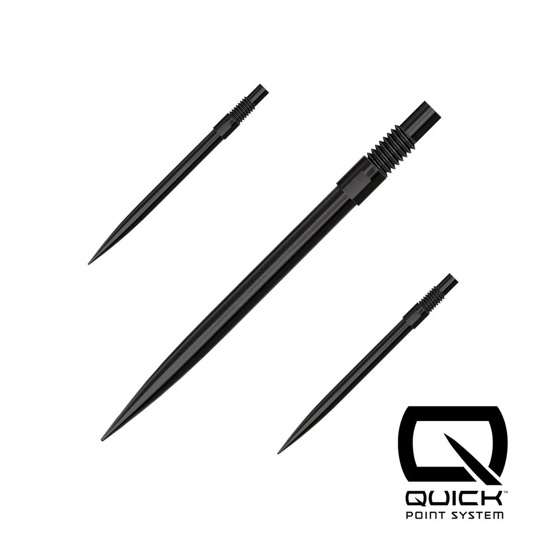 Harrows Quick Points (QP) Black / 30mm dart points