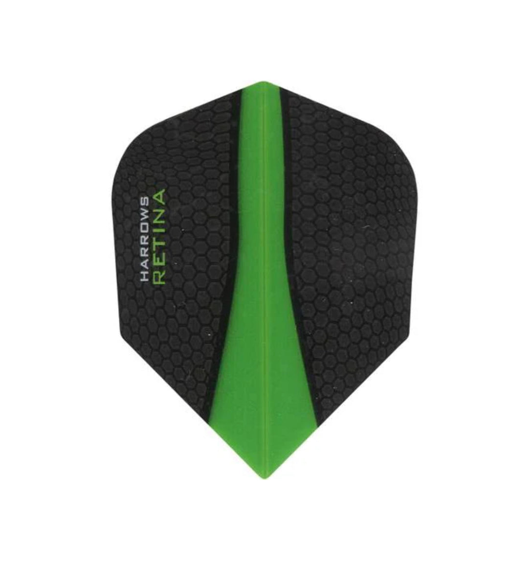 Harrows Retina Standard Dart Flights — green flight design